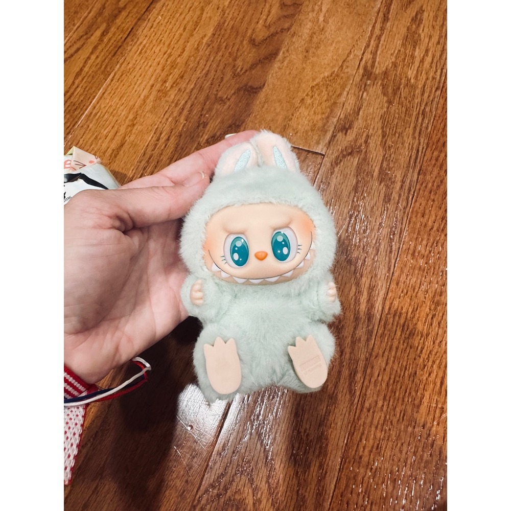 Pop Mart The Monsters Labubu Have a Seat Vinyl Plush Doll Green Kasing Lung